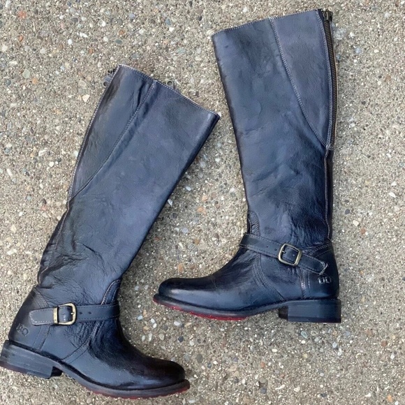 Bed Stu Black Heeled Boots - Picture 5 of 8